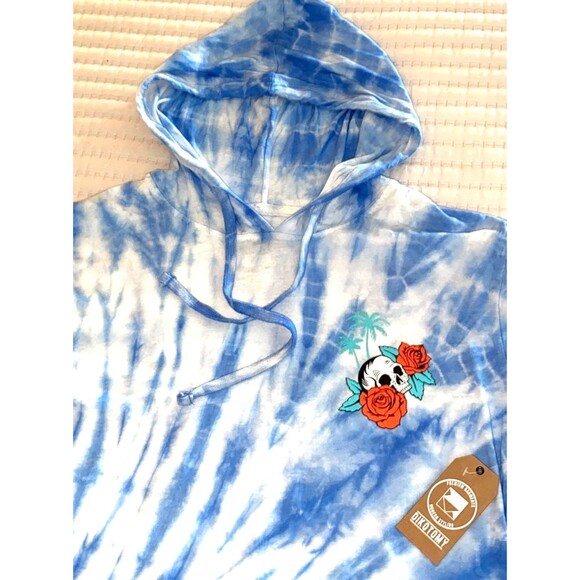 Dikotomy Tye Dye Short Sleeve Hoodie Medium - Picture 1 of 5